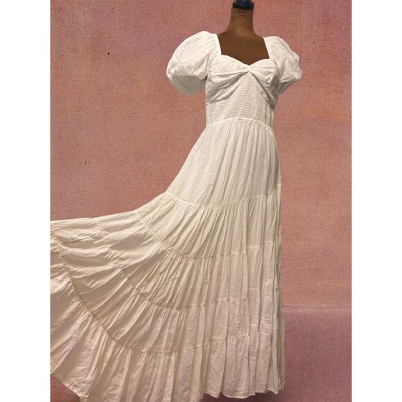 Free People Dresses & Skirts - Free People Cotton Boho Bridal Bride Bachelorette Beach Summer Vacation